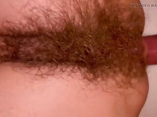 Homemade anal sex with squirt from her hairy pussy